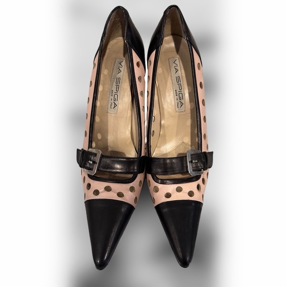 Via Spiga Pointed Toe Leather Heels. Size 8.5 - Picture 15 of 15